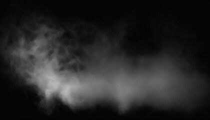 Fototapeta premium Smoke on black background, Smoke texture, Generative ai