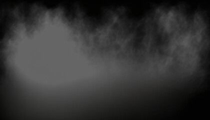 Fototapeta premium Smoke on black background, Smoke texture, Generative ai