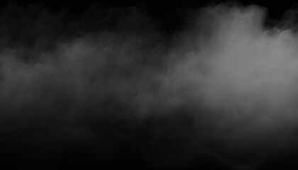 Smoke on black background, Smoke texture, Generative ai