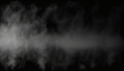 Fototapeta premium Smoke on black background, Smoke texture, Generative ai