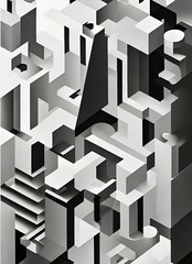 Abstract Composition. Generative AI.