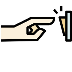 turn off black outline filled color icon