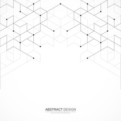 Creative idea of modern design with abstract geometric background. Minimalistic vector texture with polygonal pattern