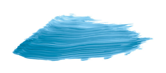 light blue brush isolated on transparent background blue watercolor,png