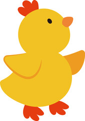 cute easter chick illustration