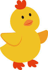 cute easter chick illustration