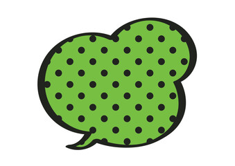 アメコミ風のポップな吹き出しイラスト