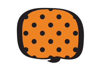 アメコミ風の四角形の吹き出しイラスト