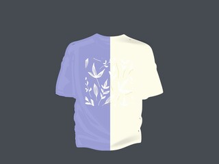 T-shirt design. T-shirt template. Vector illustration.