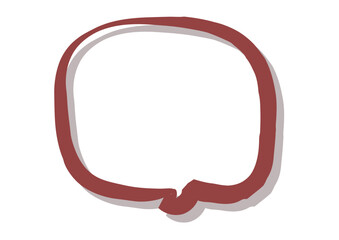 四角形の和風吹き出し