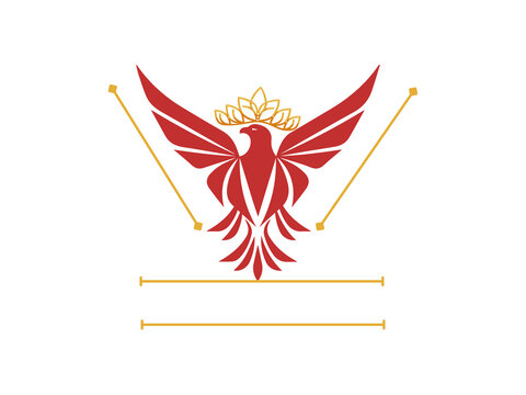 Bird Crown Logo Template vector icon illustration design