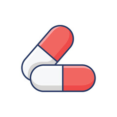 pills - medicine icon vector design template simple and modern