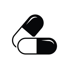 pills - medicine icon vector design template simple and modern