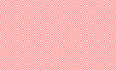 Rectangle pattern made by a lot of dots. Fabric and textile red pattern. Vector background