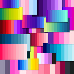 Abstract Colour Blocks with Drop Shadows Background