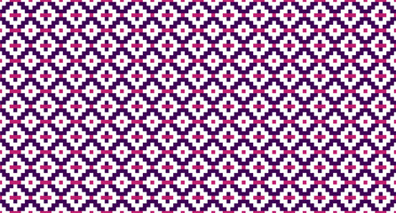 Repeating rhombus shape woven pattern. Walpapper and background pattern. Ornament fabric design. Carpet and textiles pattern.