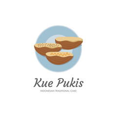 Kue Pukis Illustration Template, Indonesian Traditional Food.