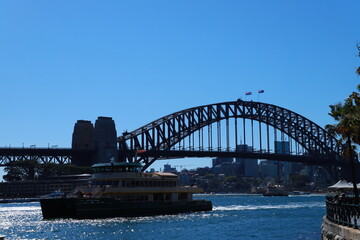 Fototapeta premium Sydney harbor bridge scenery Australia