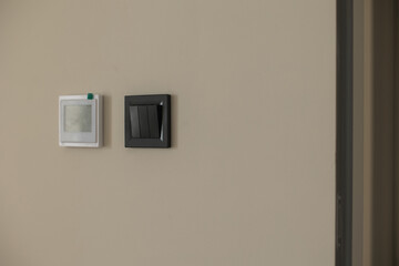 wall switches near the room In the interior