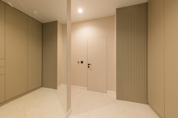 Interior of a corridor in a modern apartment in a new building