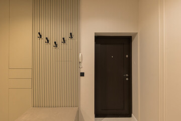 Interior of a corridor in a modern apartment in a new building
