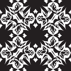 Obraz premium Decorate your interior with the stylish repetition of mandala vectors. This modern design creates a symmetrical and chaotic pattern that will add simplicity and continuity to your space