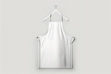 White apron over background. Copy space, mock up. Generative AI Illustration