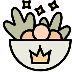 high quality food black outline filled color icon