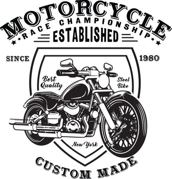Vintage  motorcycle poster