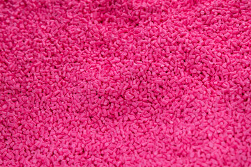 The pink pigment material for injection process.
