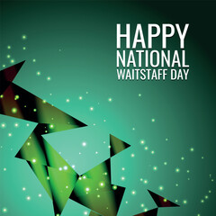 Fototapeta na wymiar National Waitstaff Day. Geometric design suitable for greeting card poster and banner