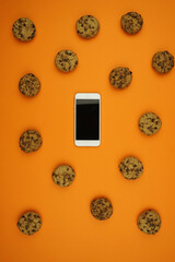 Handy mit Cookies