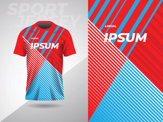 blue red abstract sports jersey football soccer racing gaming motocross cycling running