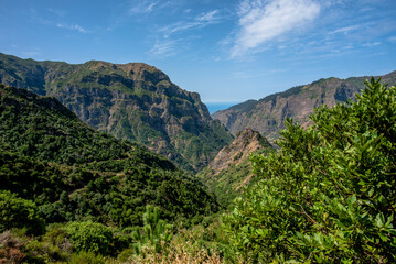 Fototapeta na wymiar 2022 08 22 Madeira mountains and sea