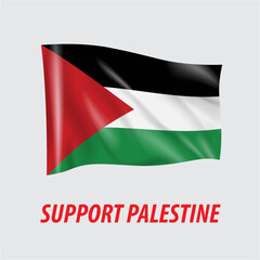 support Palestine Arab flag country