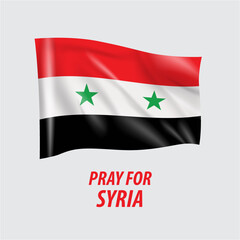 pray for Syria flag country