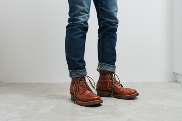 ジーンズとブーツ