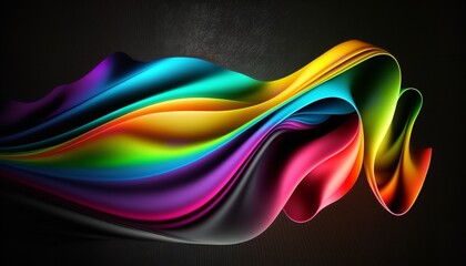 3D abstract background. Generative Ai.