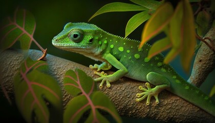 Fototapeta premium beautiful, brightly colored animals, in flower