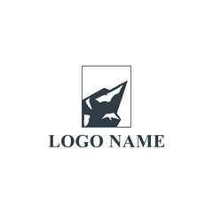 Vector mountain logo design concept template