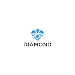 Naklejka premium Diamond logo icon design vector illustration
