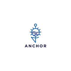 Obraz premium Anchor Logo Template vector symbol