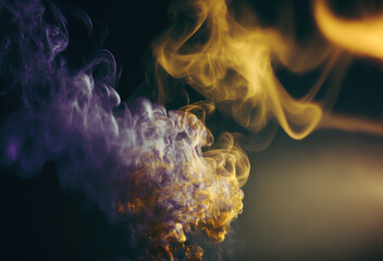 Fondo desenfocado humo efecto anal&oacute;gico, creado con IA generativa