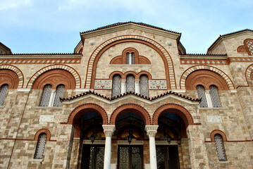Fototapeta na wymiar church entrance in Greece