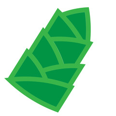 Fototapeta premium Bamboo Flat Icon