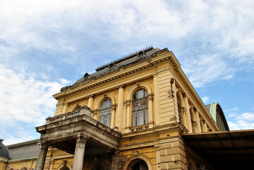 The yellow building in Budapest