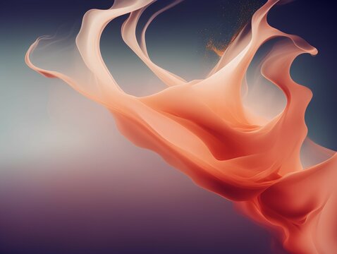 Orange gradient on Blue, gray and purple background. Generative AI