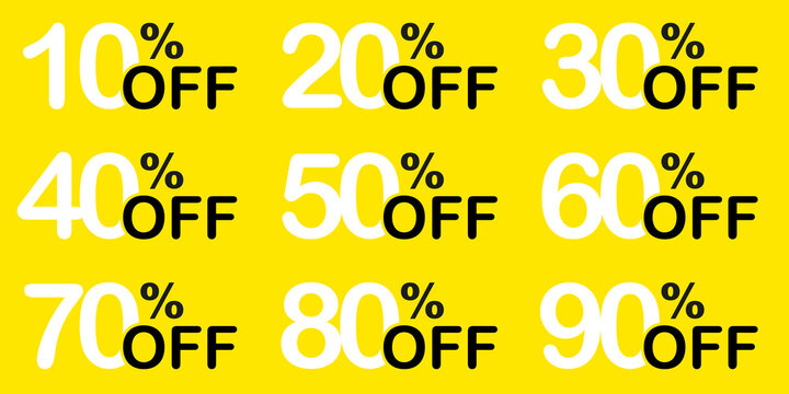  Base % 10%, 20% 30% 40% 50% 60% 70% 80% 90% 100% discont desconto sale