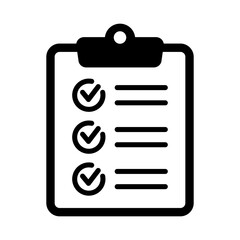 Clipboard and checklist icon. Project management, questionnaire icon. To do list vector icon for web site and app design.