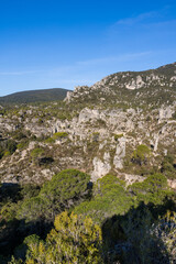 Fototapeta na wymiar Cirque de Mourèze, gigantesque chaos dolomitique au pied du Mont Liausson